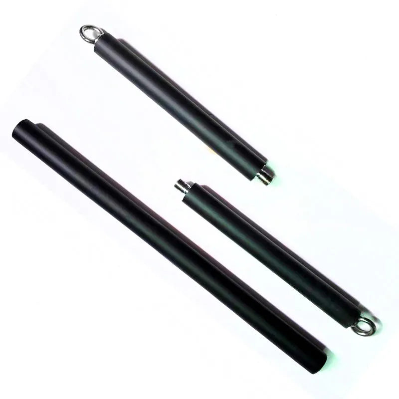 Steel pilates stick handles with bearing ring mechanism and EVA sponge grips