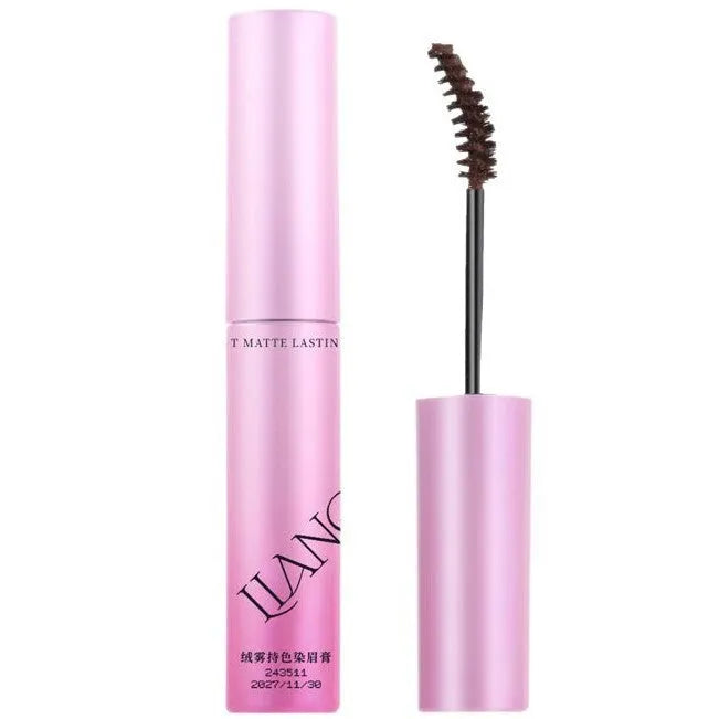 Velvet eyebrow cream in packaging showing four colour shade options for natural brow definition