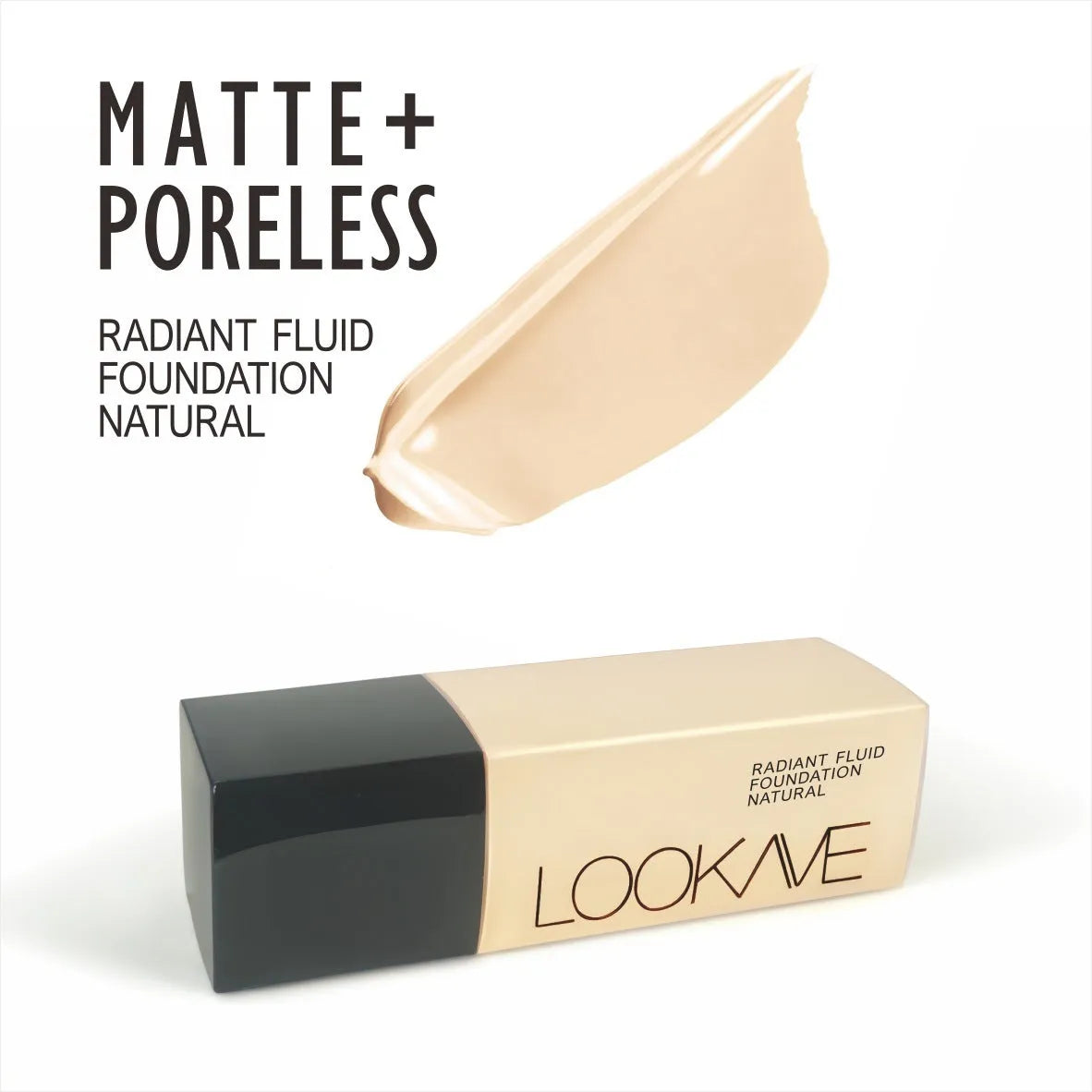 LOOKAVE Matte Liquid Foundation bottle in 21ml size, shade LK63C series.