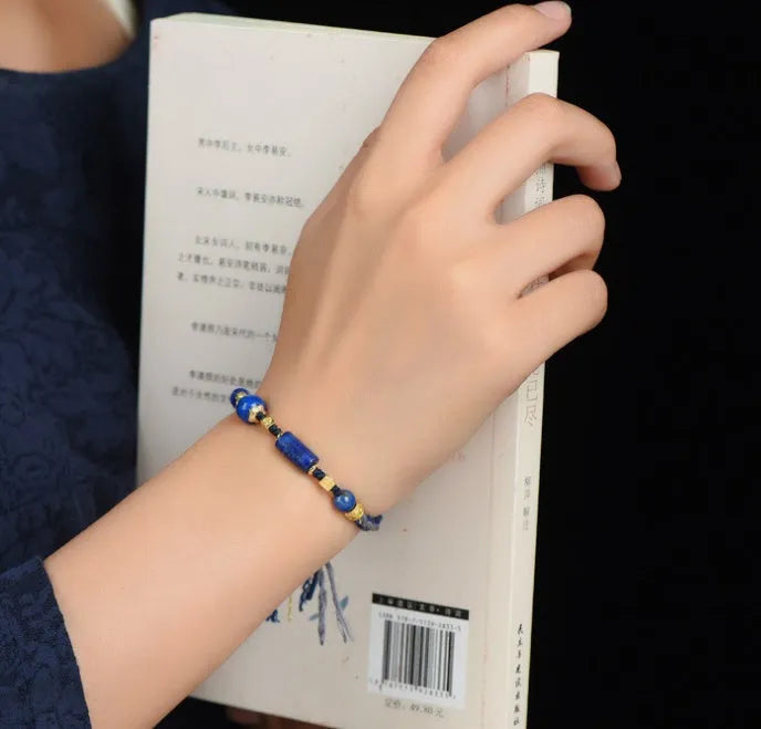 Hand-woven women's watch band with national tide ethnic style in flexible wire material