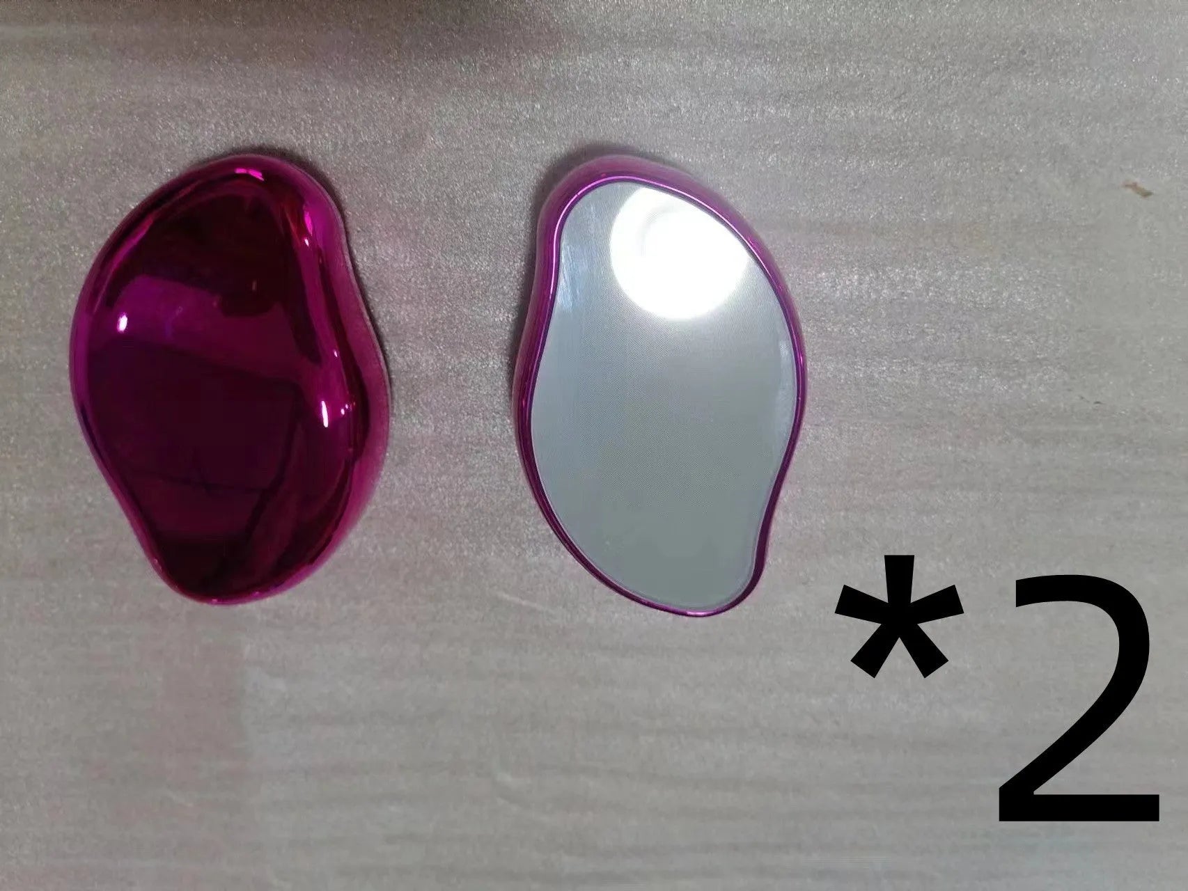 Manual glass epilator for hair removal and shaving in compact design with colour options