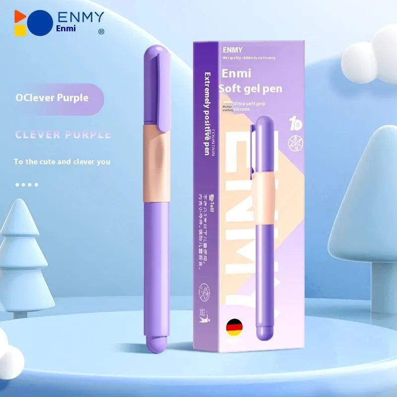 Student posture correction pen in blue, green gradient, purple, or orange with plastic shell and box.