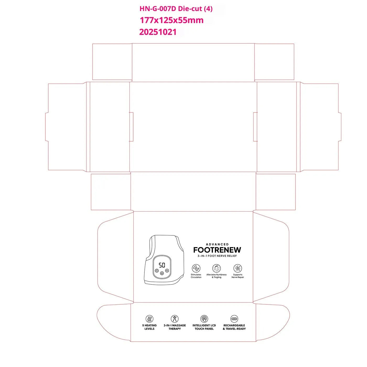 Electric heating ankle warmer in grey with USB cable, computer control panel, for joint warmth