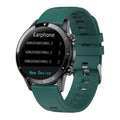 Alloy Bluetooth smart watch bracelet with a 1.3-inch screen on a wrist strap, showing heart rate monitor display.