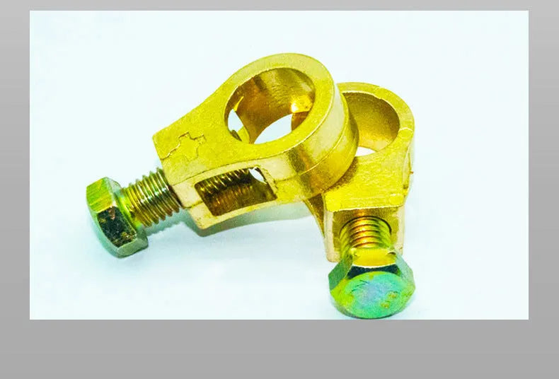 Pure copper car battery terminal clamp for automotive electrical connections