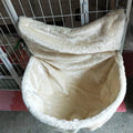 Iron frame cat hammock with fleece cloth sleeping surface in choice of four colours