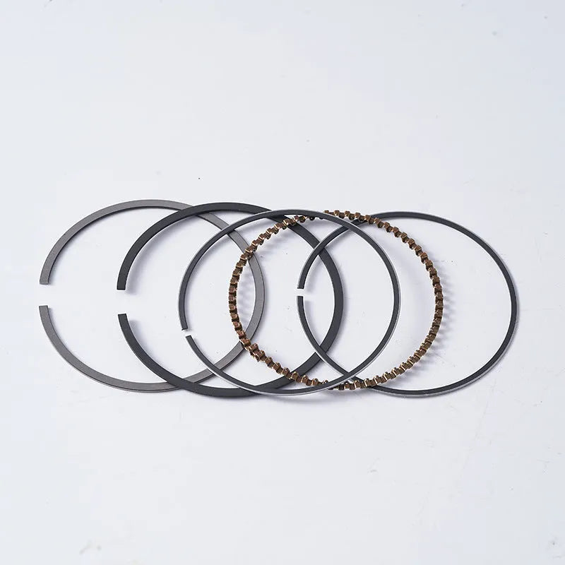 Honda 125cc motorcycle engine piston kit showing aluminium piston, ring and pin