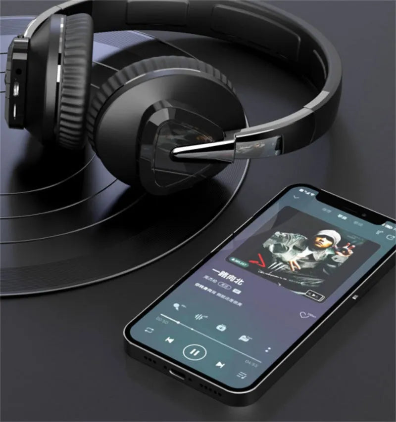 H3 Wireless Over-Ear Headset in black, white, blue, or khaki colours showing ear cups and cable ports.