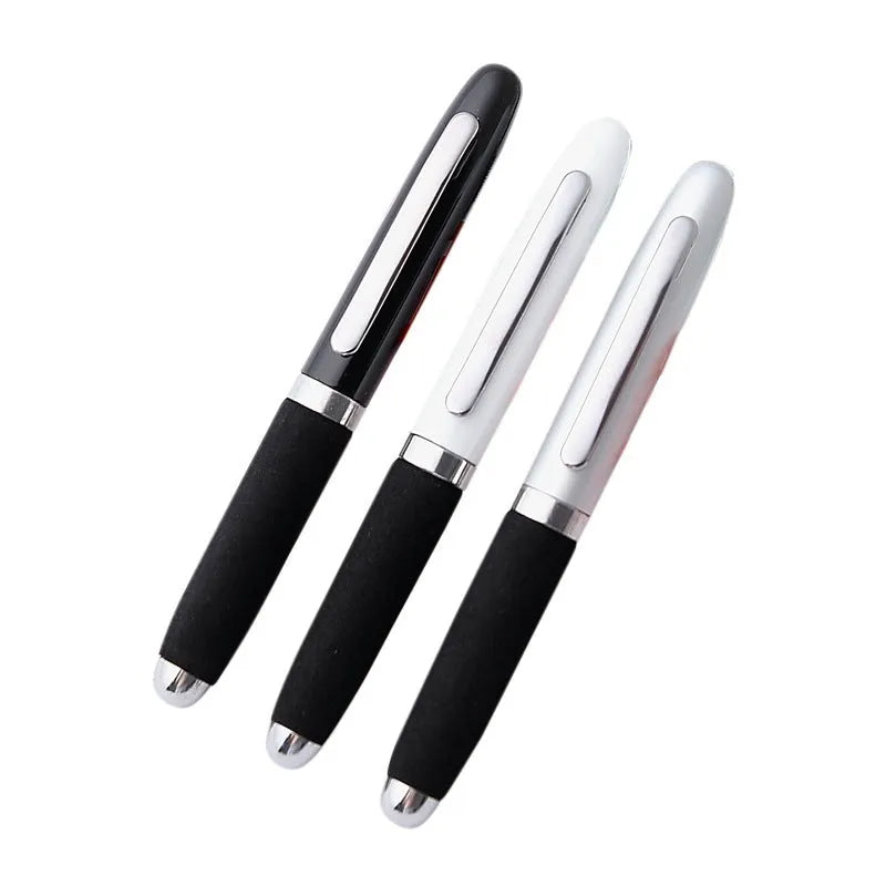 EVA metal cap mini ballpoint pen showing 112mm length, metal construction, and seven colour options