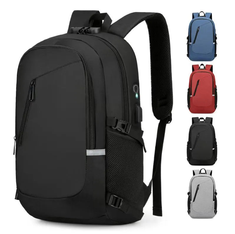 Oxford cloth computer backpack with 20-35L capacity measuring 50cm height x 31cm width x 19cm depth