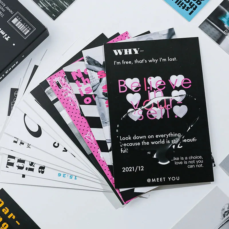 Boxed set of two fresh design postcards with printed blessing messages