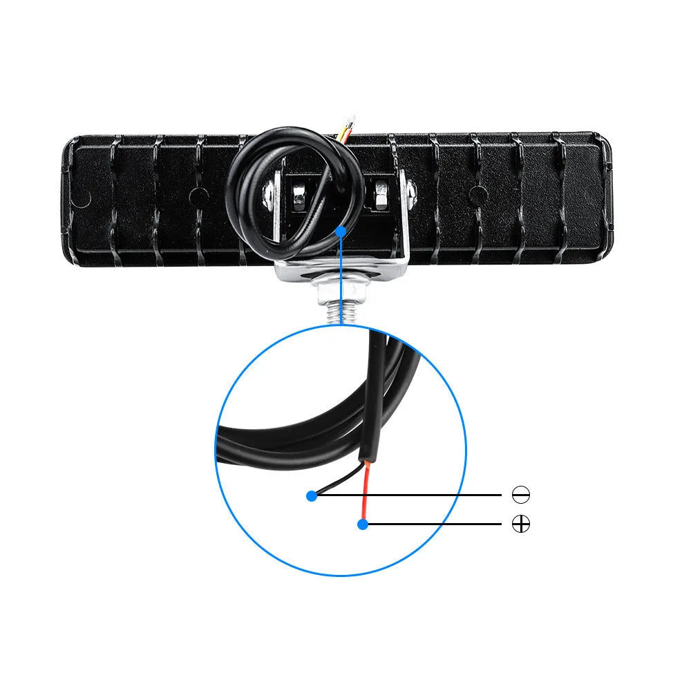Four white aluminium LED work lights for car and truck modification