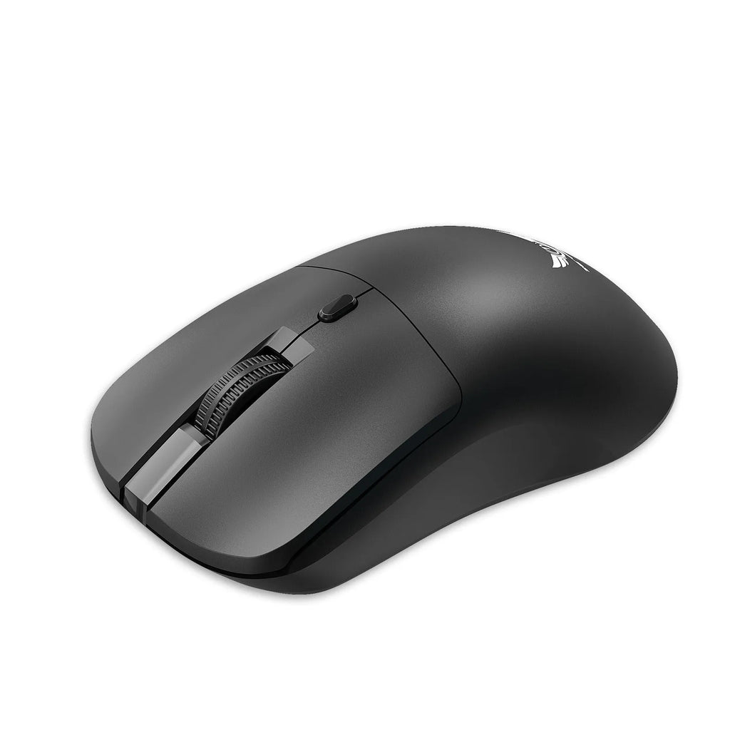 Black wireless mouse with three-gear audio button for laptop volume control
