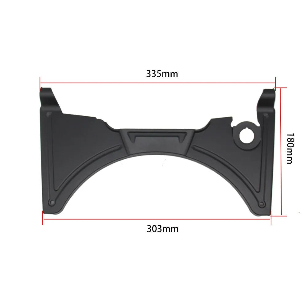 Black motorcycle cockpit fairing accessory for BMW R1250GS and R1200GS models.