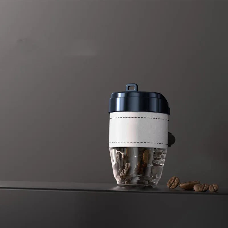 Coffee cup shaped plastic car perfume air freshener with solid coffee beans fragrance in five colour options