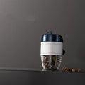 Coffee cup shaped car air freshener in plastic with solid coffee beans fragrance