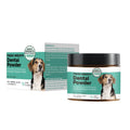 150g container of mint flavoured dog breath tooth cleaning powder with natural enzymes