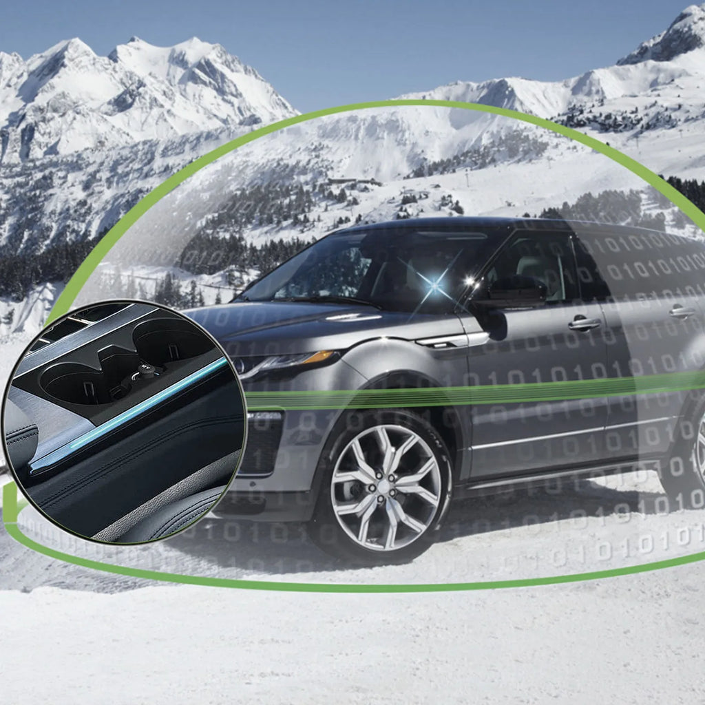 Car microwave molecular deicing instrument with aromatherapy, snow removal tool, light-powered