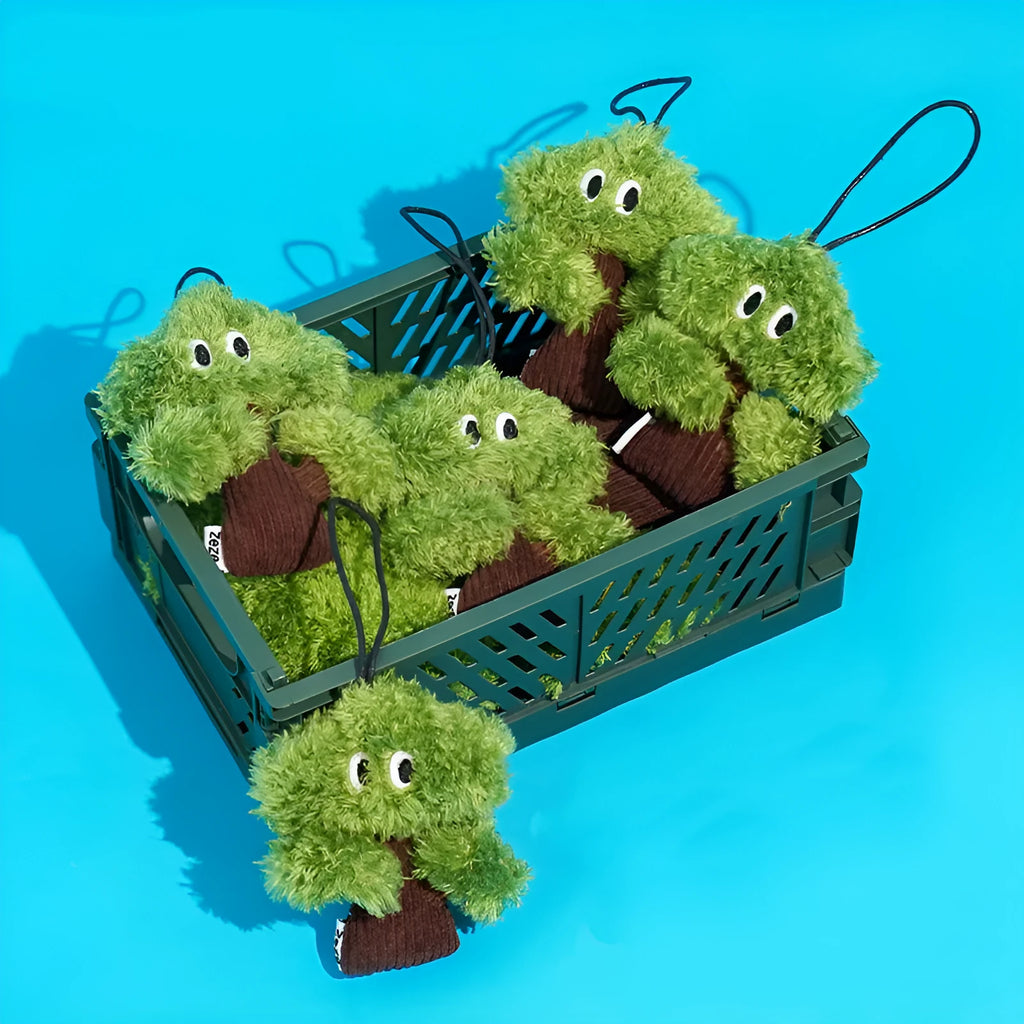 Pine tree cat mint toy bag pendant in three sizes for interactive feline play