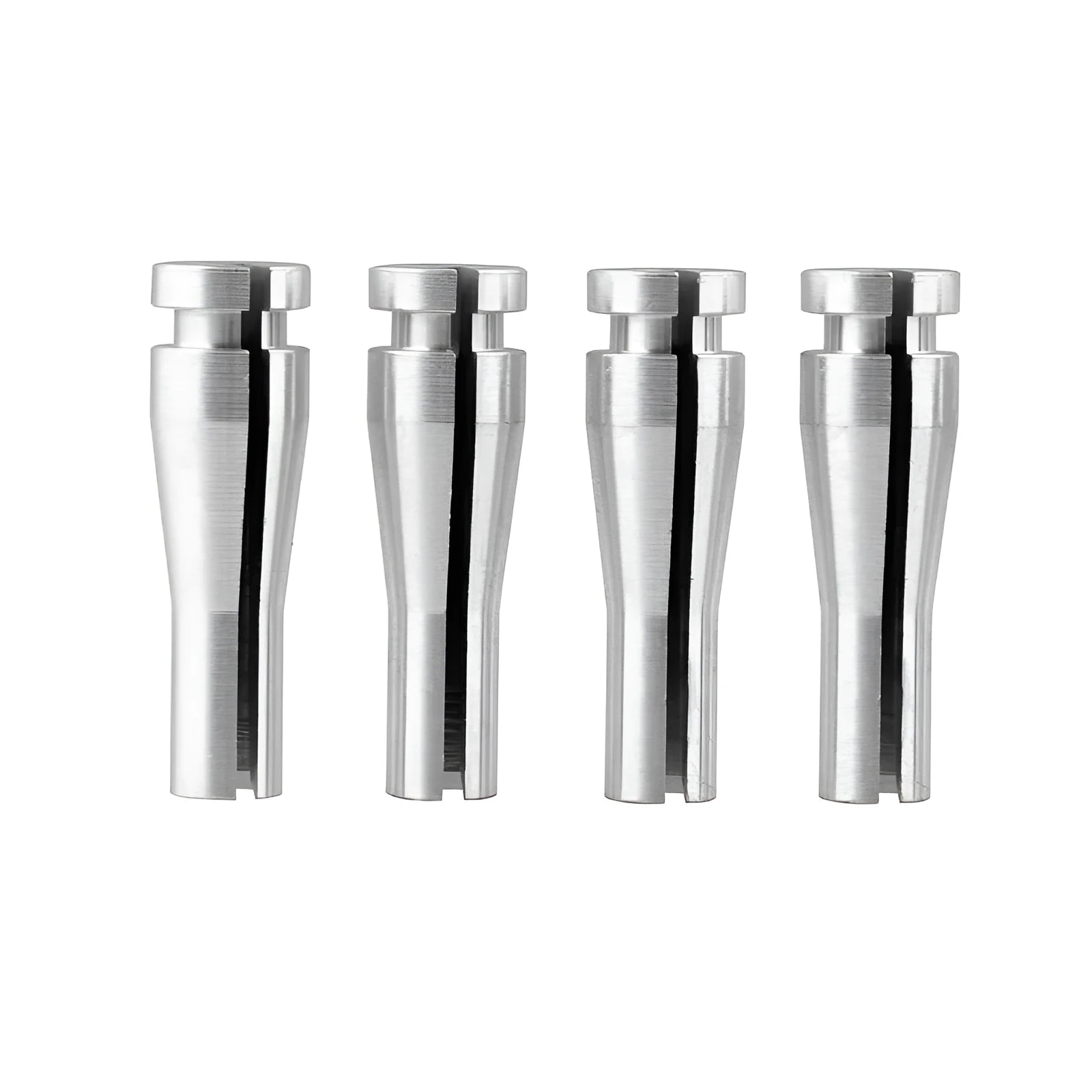 Four silver aluminium car lock cable repair parts for Ford F150 F250 F350 cab rear latch
