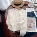 Women's beaded cashmere cardigan sweater coat in slim fit, shown in one of four available colours.
