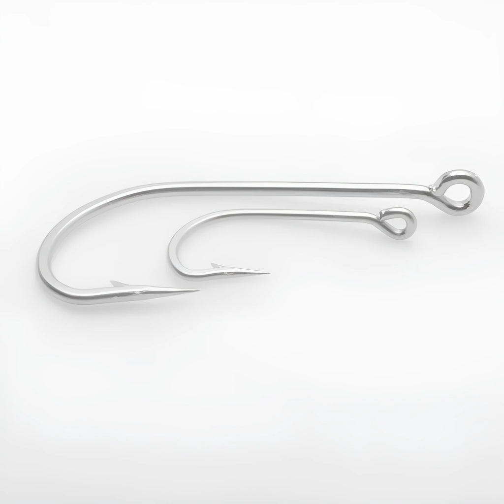 A selection of multi-specification alloy fishhooks for sea fishing, styles Style1 to Style14.