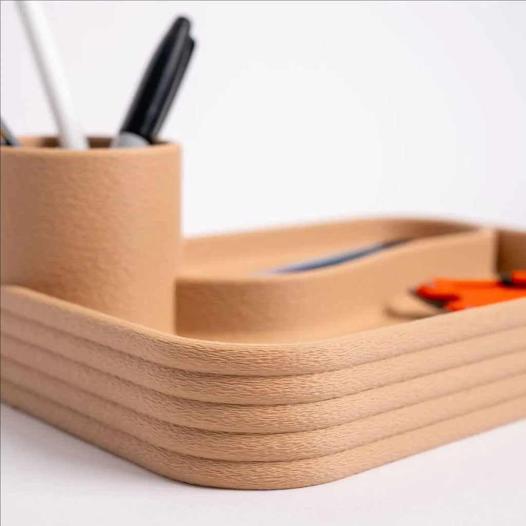 Desktop organizer box plastic portable storage for remote control cosmetics jewelry cables 24x16x8cm