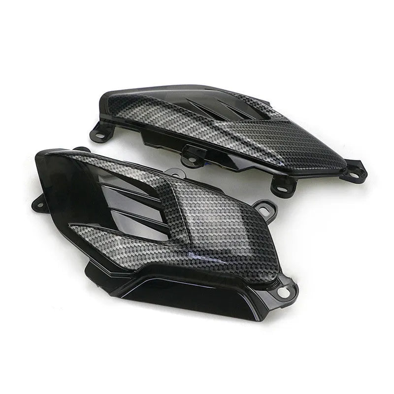 Pair of carbon fibre style LED side lamps for Yamaha NMAX scooter refit