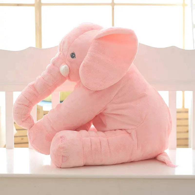 Elephant plush toy pillow shell in short plush material for child sleep comfort