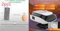 Green and white 12V 24V warm air blower heater for car and truck cabins