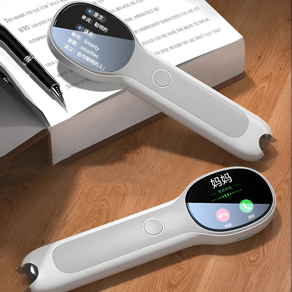 Universal reading pen and English learning machine translation device in white colour