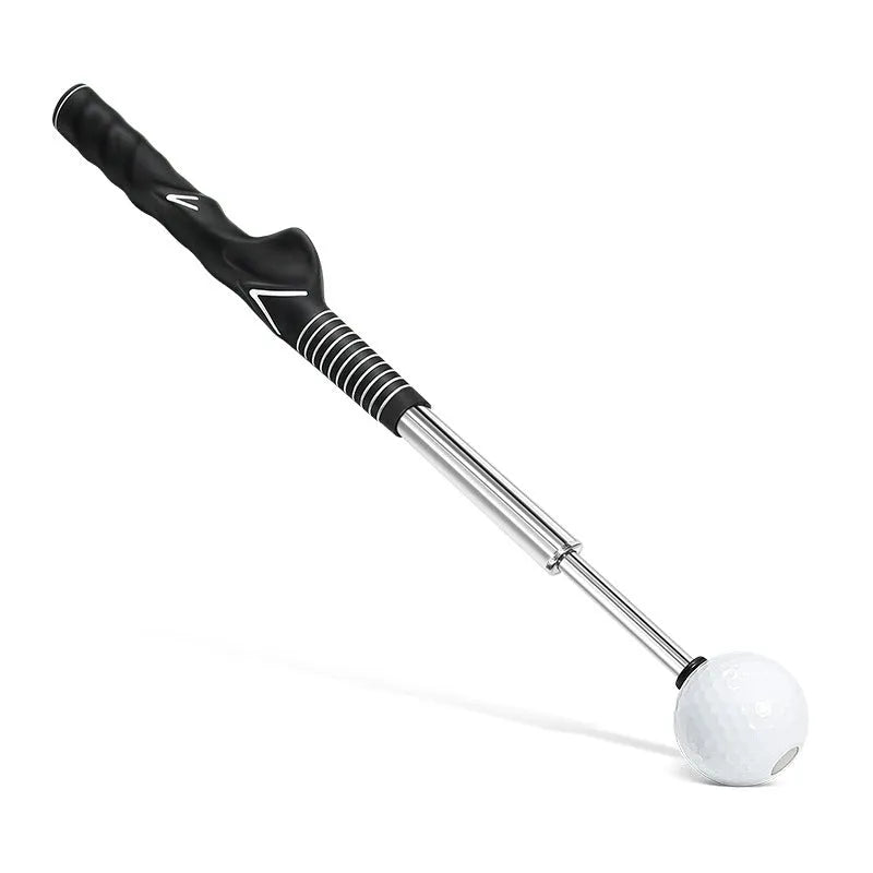 Golf telescopic swing simulator in stainless steel with three colour options