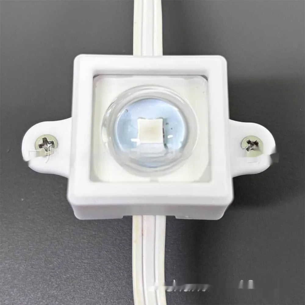 White plastic LED light protective cover lampshade, shown with dimensions 1.7cm by 6cm.