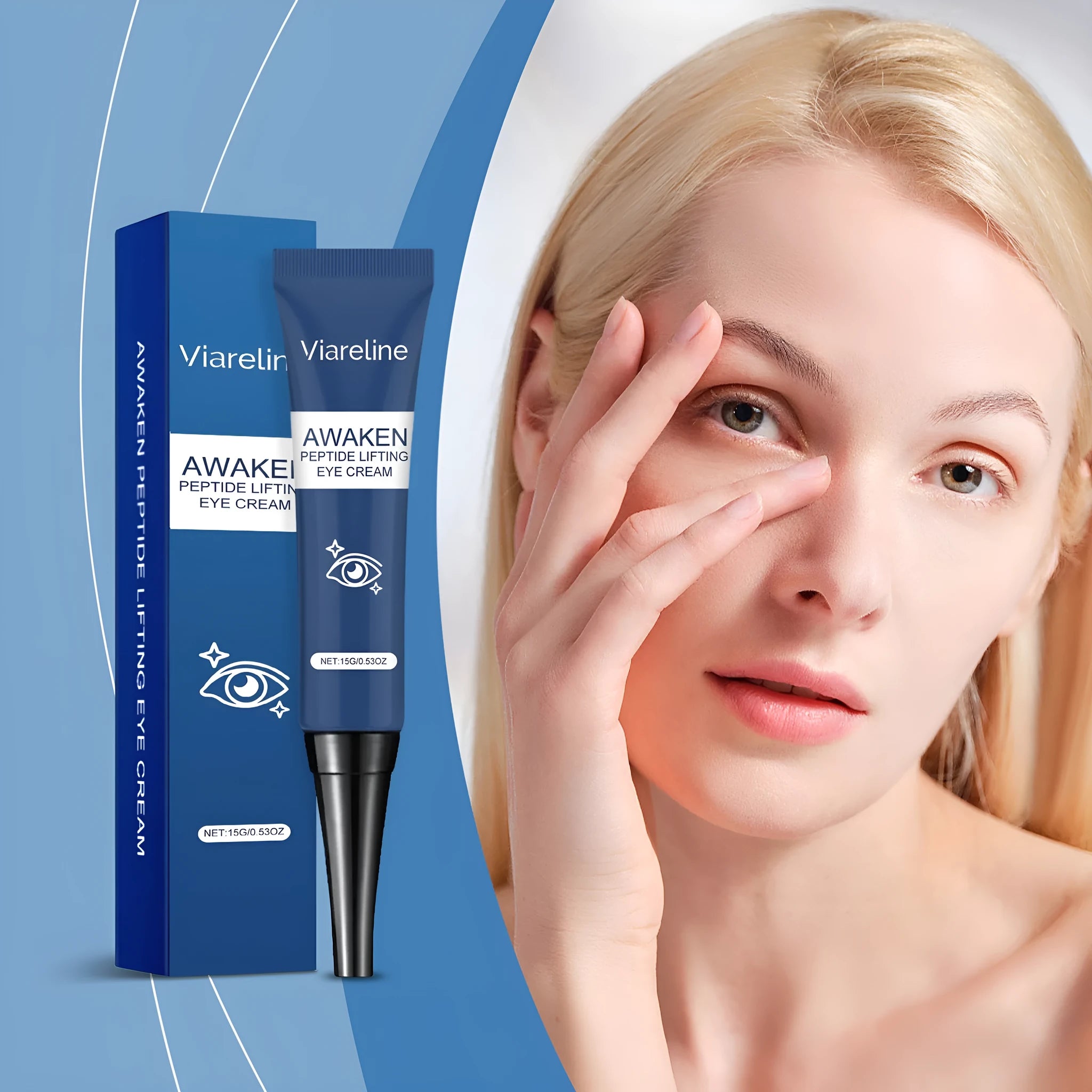 Viareline Collagen Firming Eye Cream 15g tube for smooth skin around eyes
