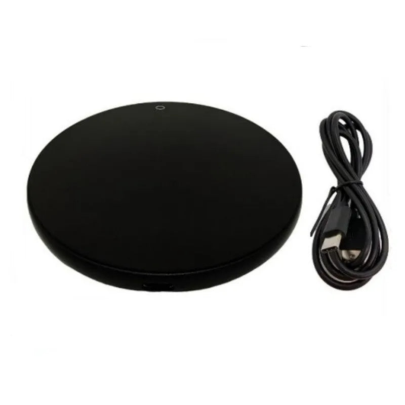 Black USB heating coaster for coffee mugs with touch temperature controls