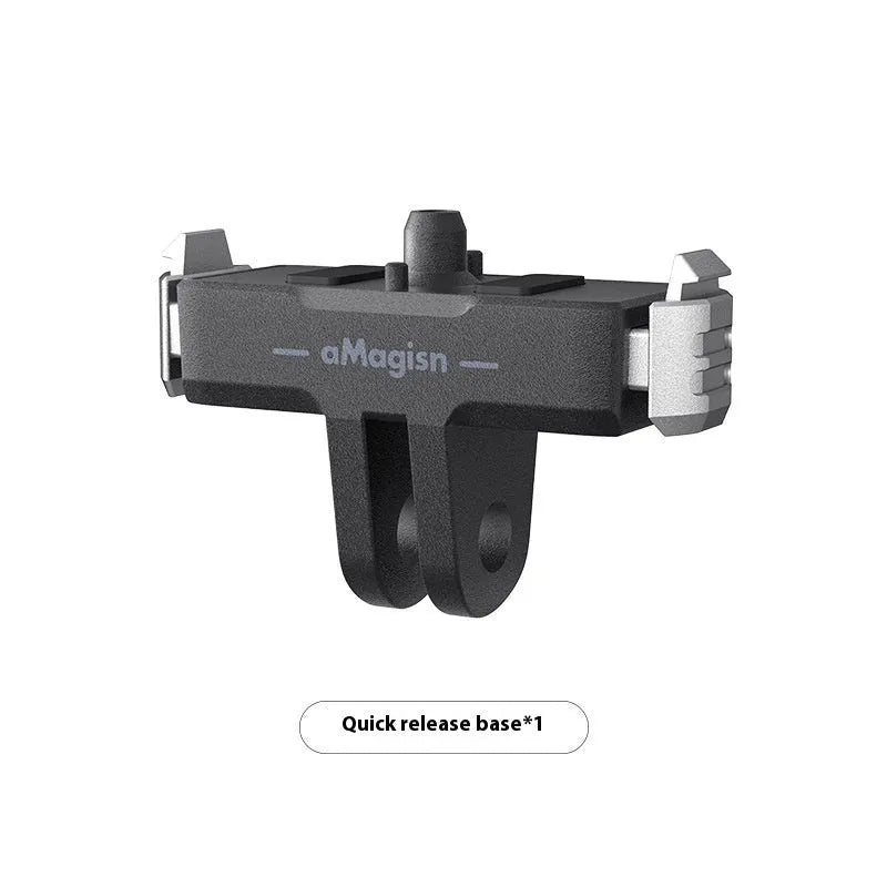 Magnetic quick release base adapter for GoPro Hero13 Black, ABS steel mount, top view