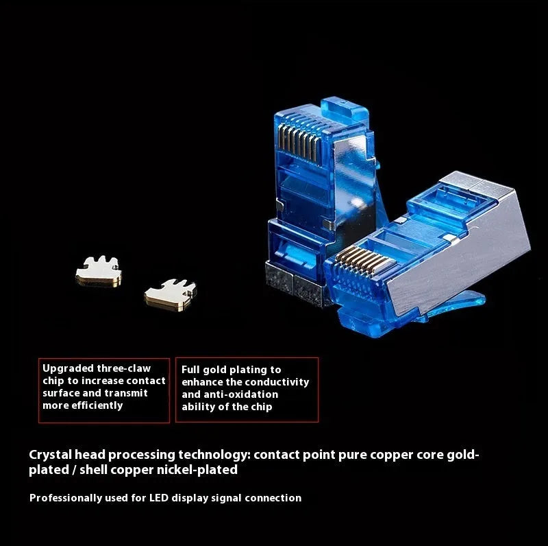 CAT6 RJ45 network extension cable with plug connectors, available in multiple lengths from 1 to 50 metres.