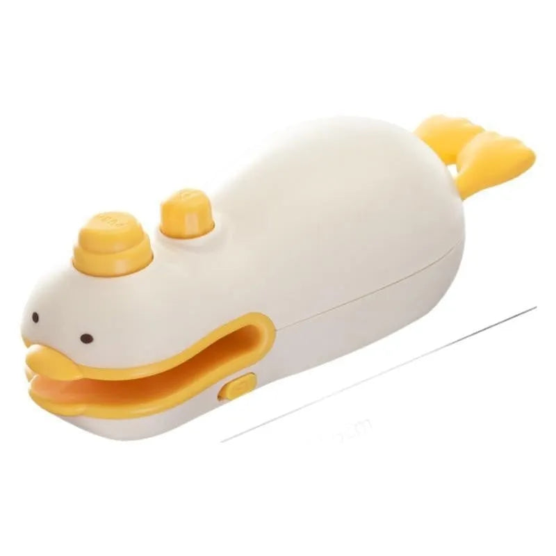 Yellow duck jacquard design rechargeable heat sealing machine with charging cable
