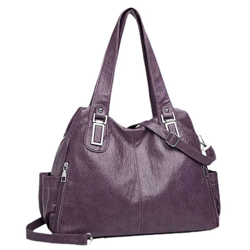 Soft PU square vertical tote bag for women in multiple colours with a single shoulder strap.