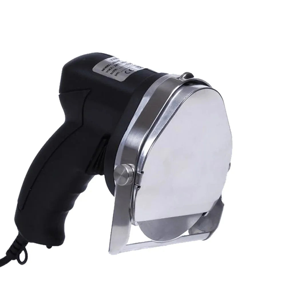 Black KS-100E electric meat cleaver with EU plug for turkey barbecue machines
