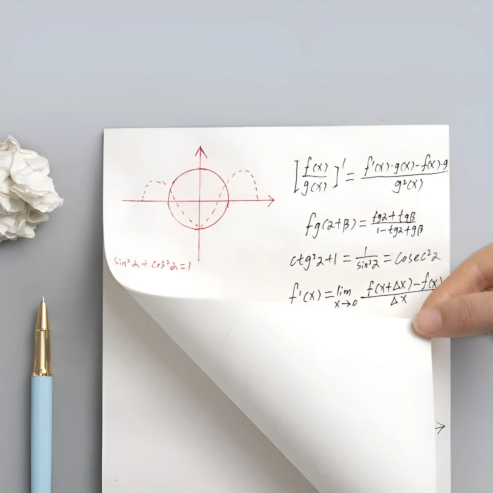 A5 blank draft book notebook with eye protection paper for calculus and mathematics students