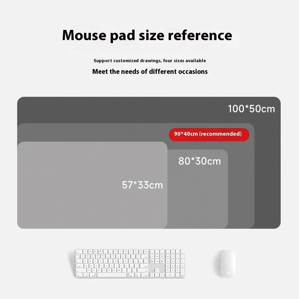 Japanese Samurai themed large gaming mouse pad with cloth surface and non-slip rubber base