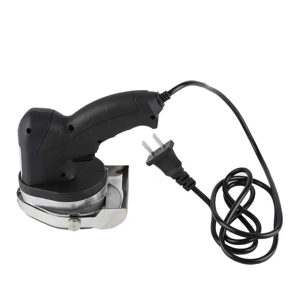 Black KS-100E electric meat cleaver with EU plug for turkey barbecue machines