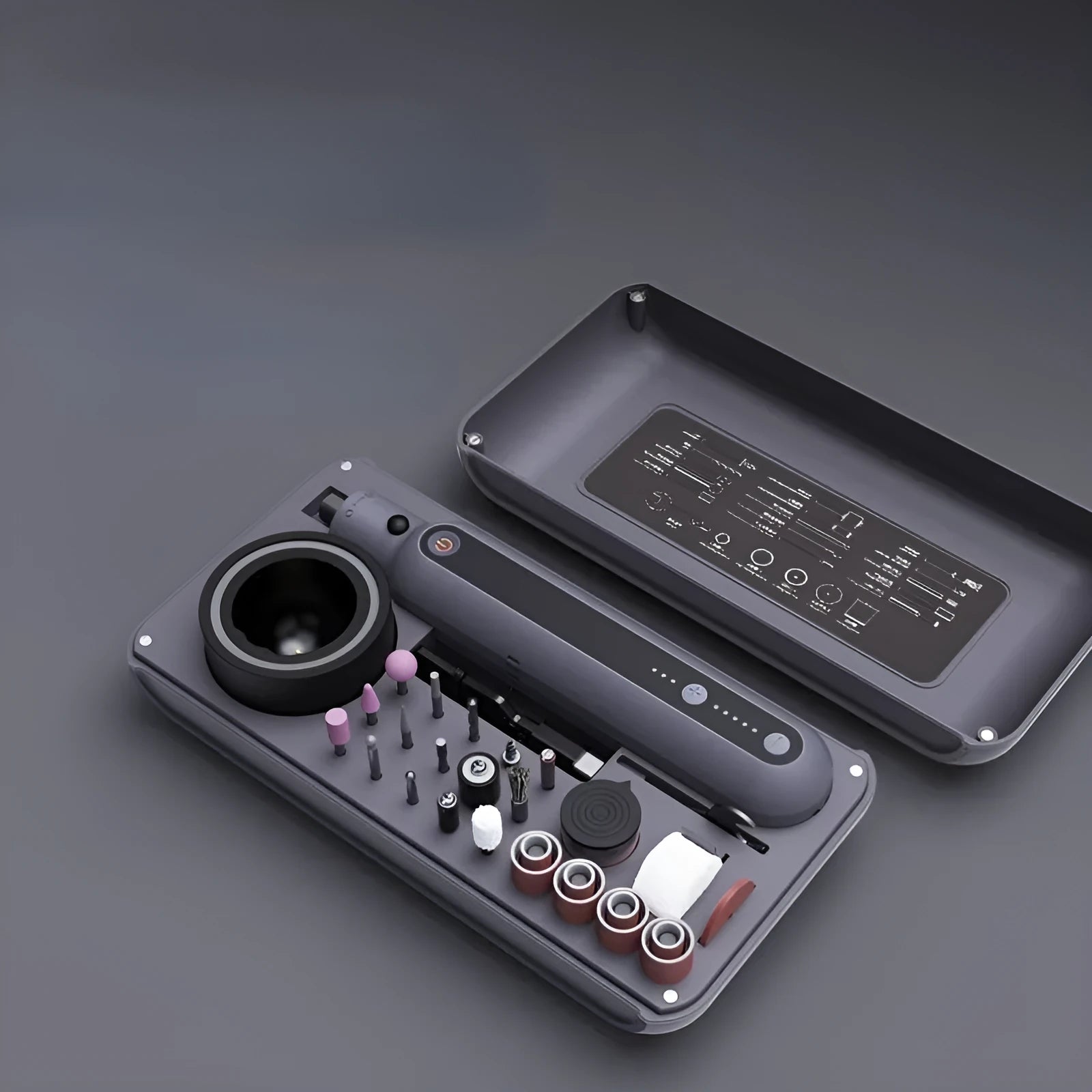 Mini electric grinder set with lithium battery for carving and polishing