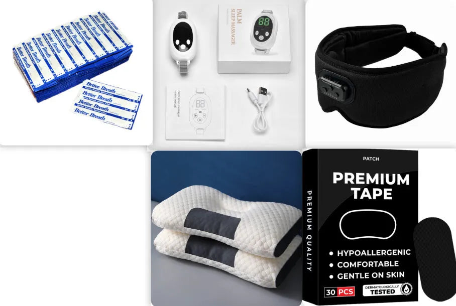 White handheld sleep aid device with remote control and adjustable intensity settings