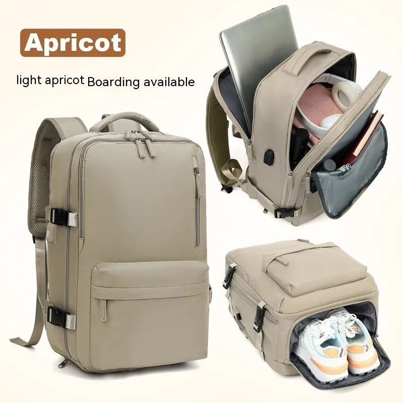 Large nylon waterproof mummy backpack in various colours on a neutral background.