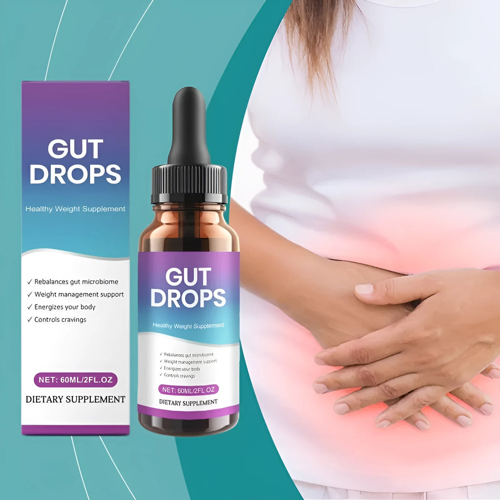 60ml bottle of intestinal care supplement drops for digestive support