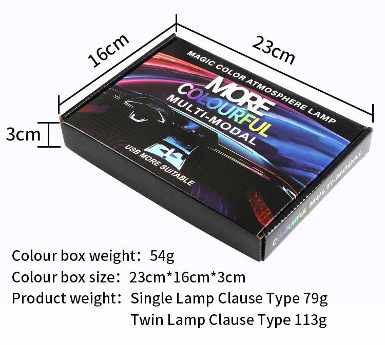 Car interior ambience light with aluminium alloy LED strip and remote control