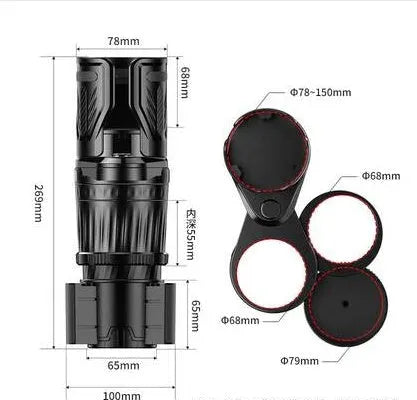 Black ABS car cup holder with retractable arms showing adjustable drink stabilisation mechanism