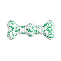 Green, white, and yellow camouflaged natural rubber bone-shaped chew toy for large dogs.